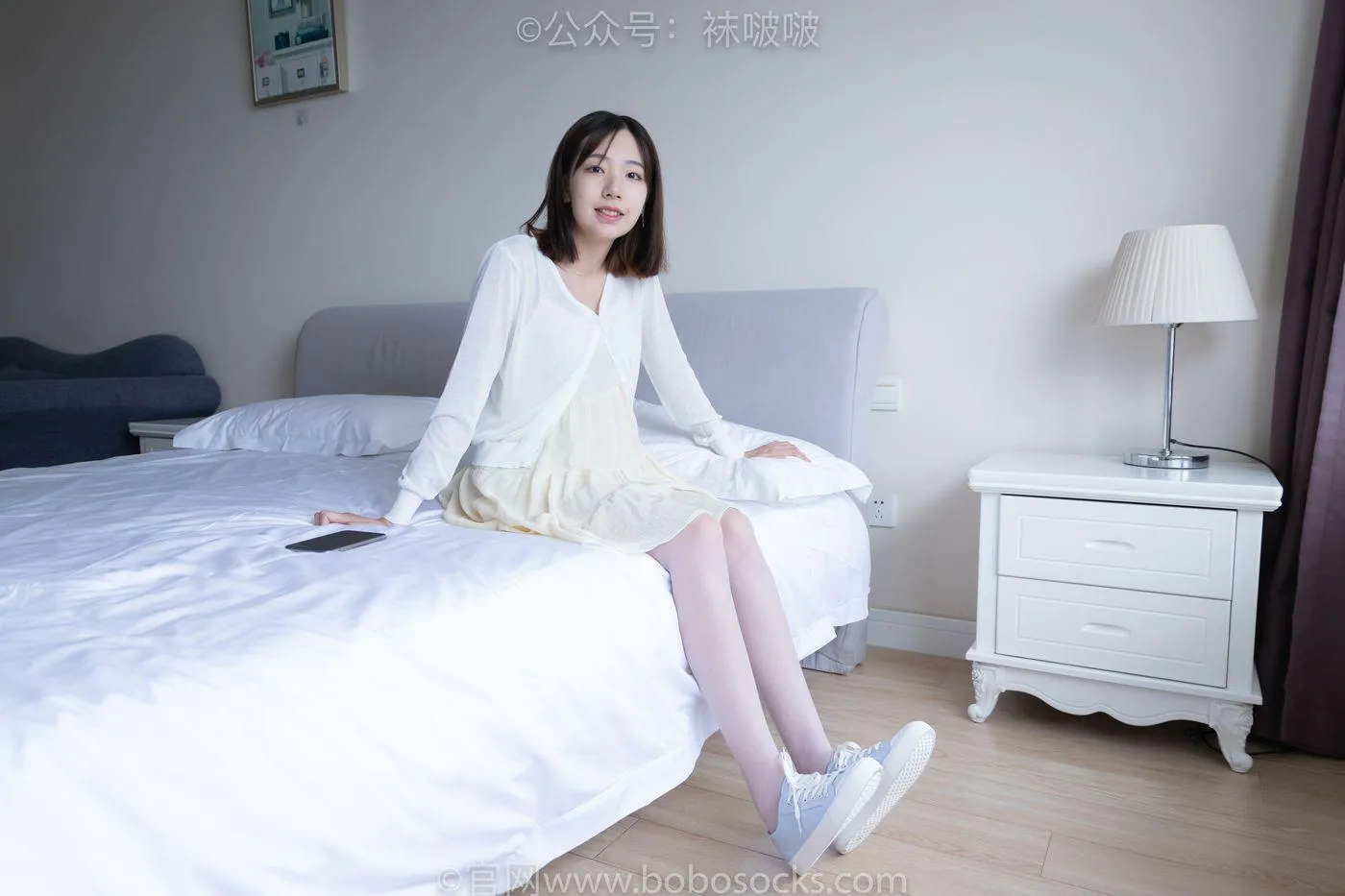 [BoBoSocks袜啵啵]NO.005 小甜豆-帆布鞋、薄白丝 [133P]插图6